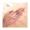 Beadthoven 10 colgantes de piedra de cuarzo rosa con_2