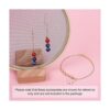 Beadthoven 100 colgantes de esmalte de flores rosadas