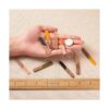 Beadthoven Dijes de resina de madera natural para
