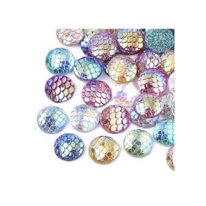 Beadthoven 100 piezas de 0.394 in de resina redonda plana_1