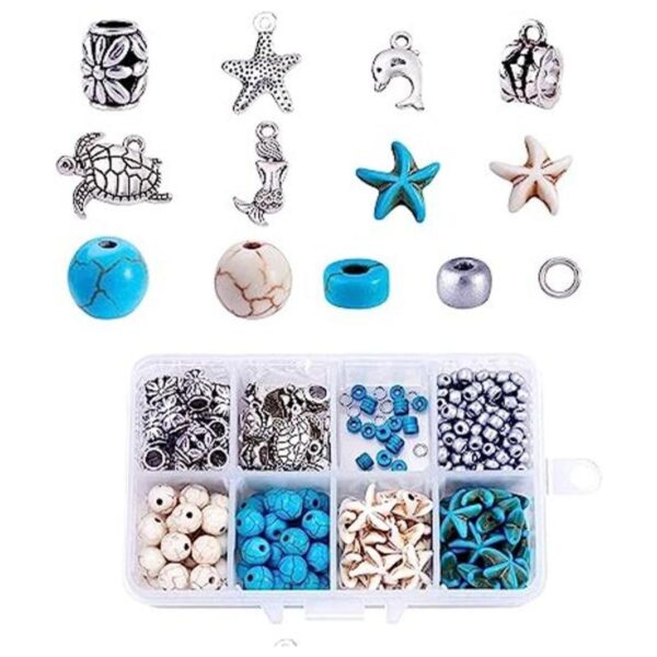 Beadthoven Juego de joyas de 160 unidades con temática de