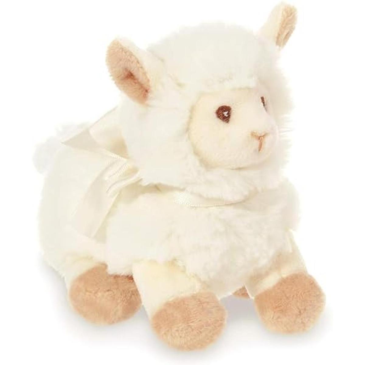 Bearington Baby Sweet Alma Llama de peluche con sonajero