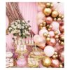 Beaumode Kit de arco de guirnalda de globos color oro rosa_3