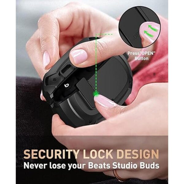 Beats Studio Buds Case 2021 Bloqueo seguro OTOPO de