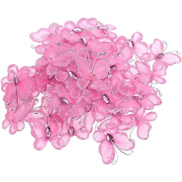 Beaupretty 50 mariposas para manualidades con purpurina