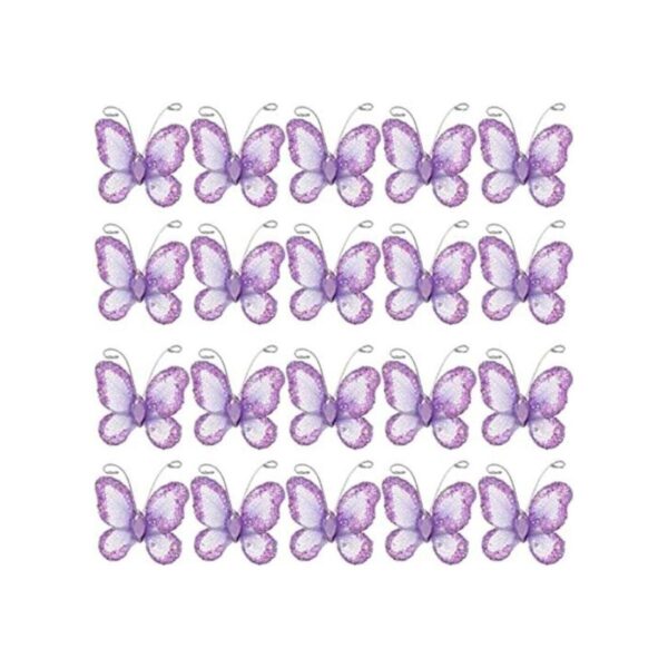 Beaupretty 50 mariposas manualidades malla transparente_1