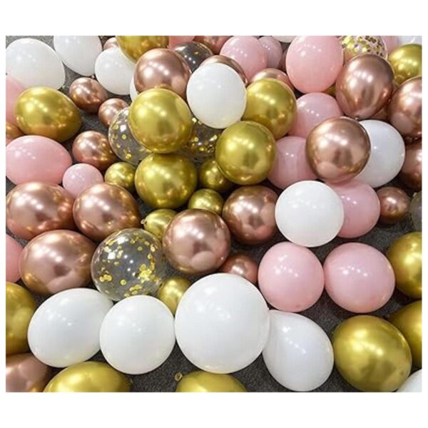 Beaumode Kit de arco de guirnalda de globos color oro rosa_6