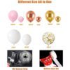 Beaumode Kit de arco de guirnalda de globos color oro rosa_5