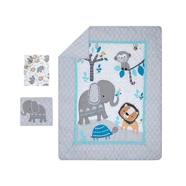 Bedtime Originals Jungle Fun Juego de ropa de cama de 3_2