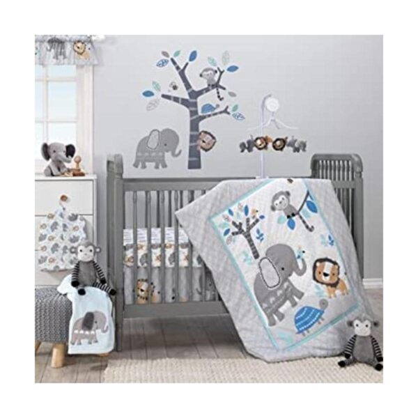 Bedtime Originals Jungle Fun Juego de ropa de cama de 3_1