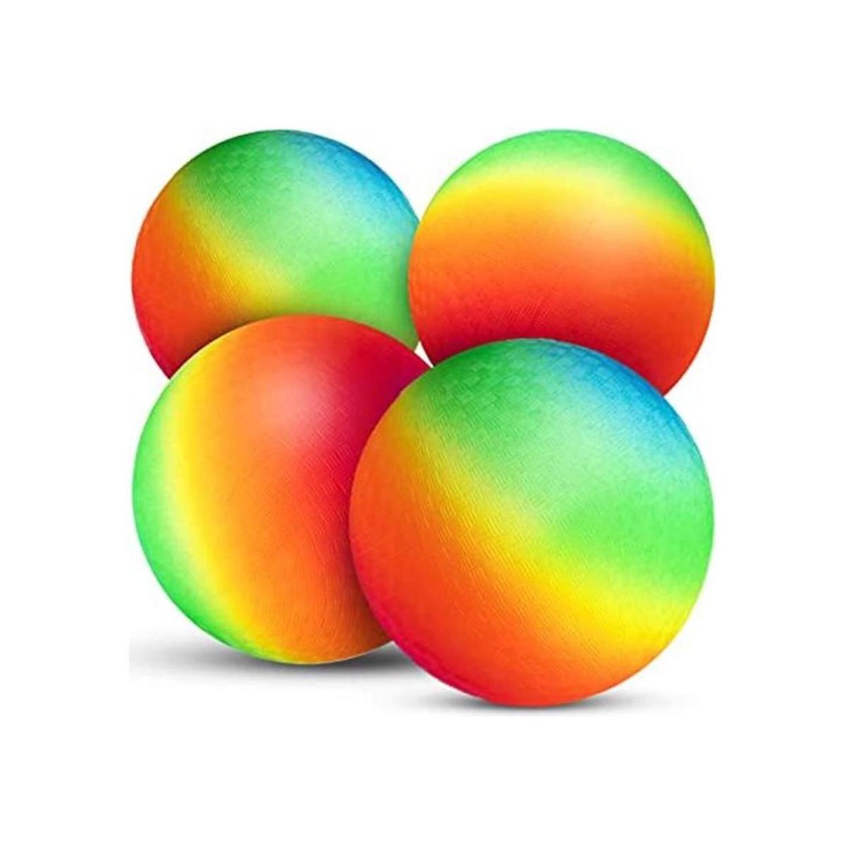 Bedwina Bolas de juego arcoíris 8.5 pulgadas paquete de