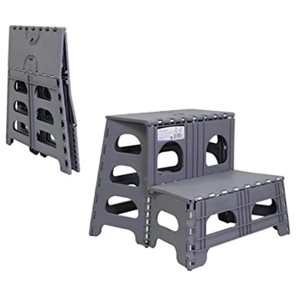 Bee Neat Escalera plegable pequeña de 2 pasos para