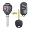 Beefunny BAB237131056 Llave remota actualizada 303MHz 4C_2