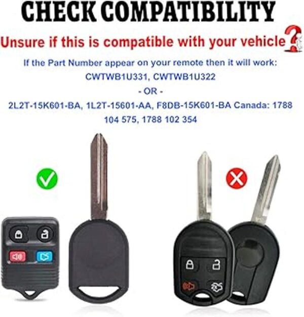 Beefunny Control remoto de repuesto para Ford Lincoln_2