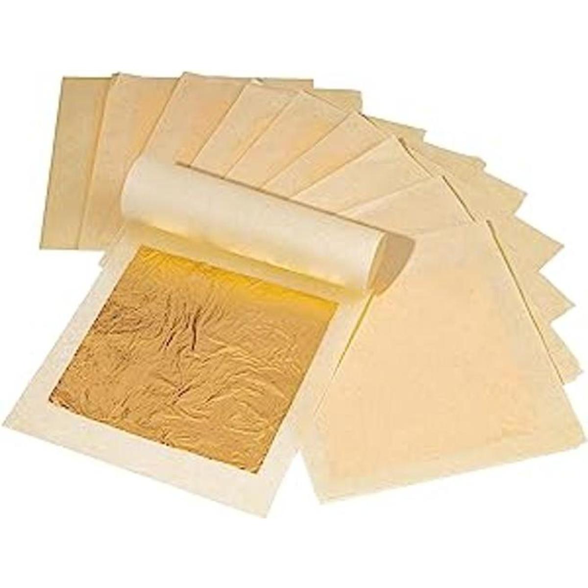 BeePoint Hojas de oro comestibles de 24 quilates 20