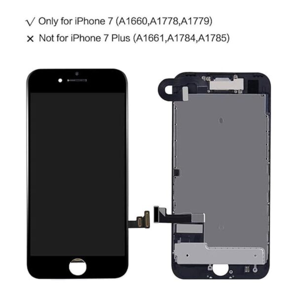 BeeFix Reemplazo de pantalla para iPhone 7 negro pantalla_3