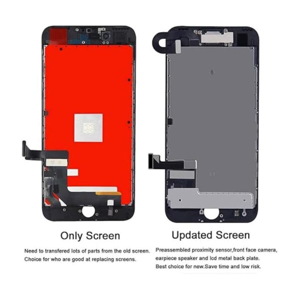 BeeFix Reemplazo de pantalla para iPhone 7 negro pantalla_2