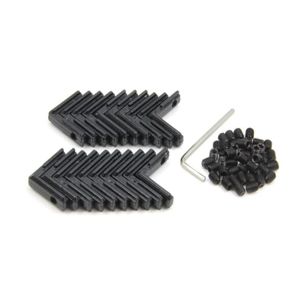 Befenybay 20 unids ranura en T negra en forma de L 90