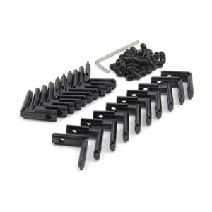 Befenybay 20 unids ranura en T negra en forma de L 90