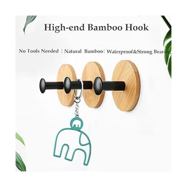 BeiLeiNiceHK Ganchos autoadhesivos ganchos de bambú_4