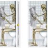 Beistle Divertidas fundas para puerta de baño de