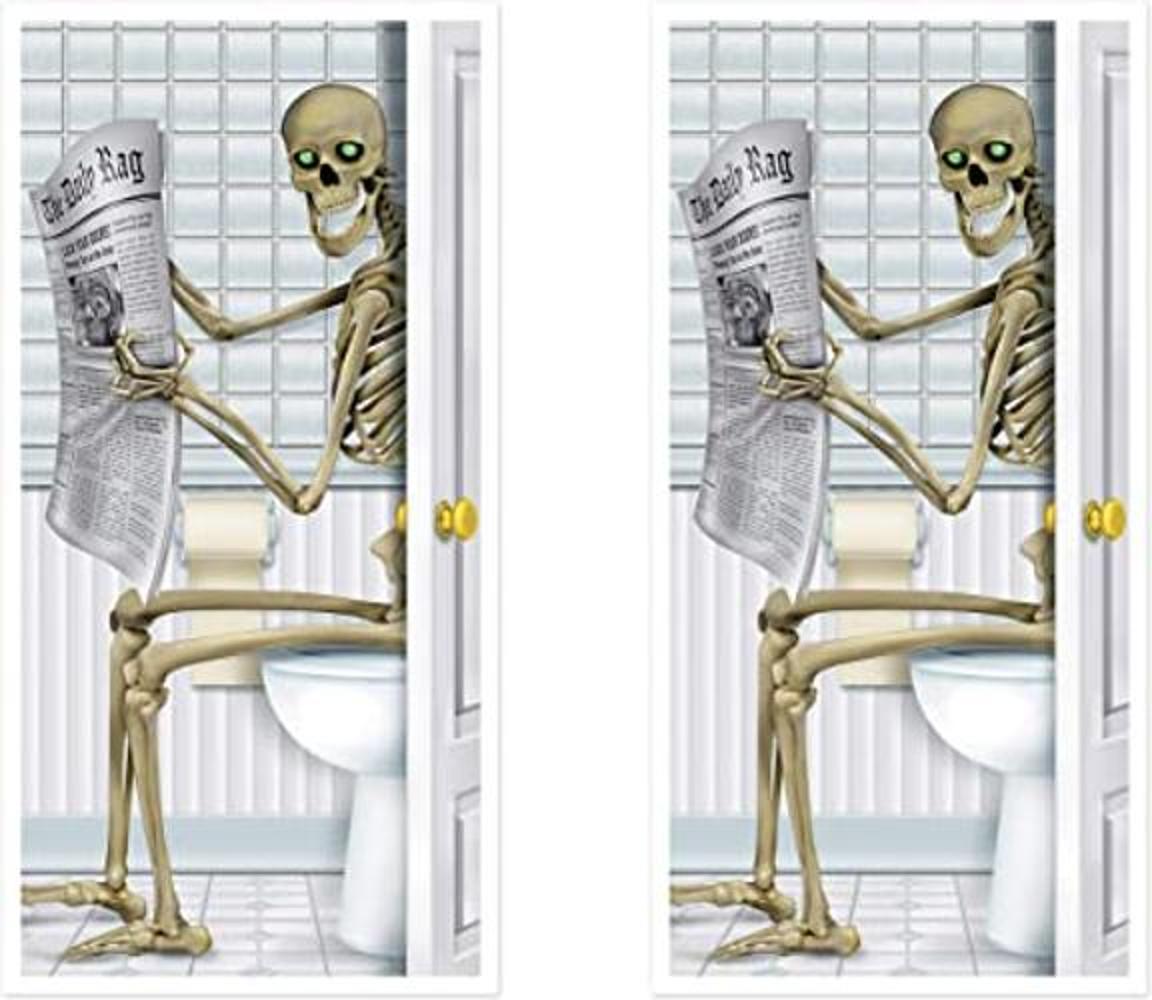 Beistle Divertidas fundas para puerta de baño de