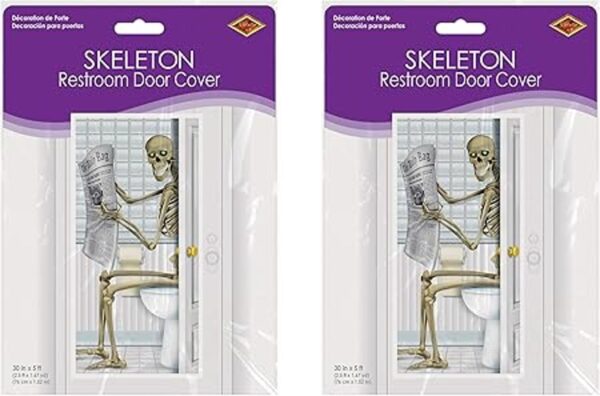 Beistle Divertidas fundas para puerta de baño de