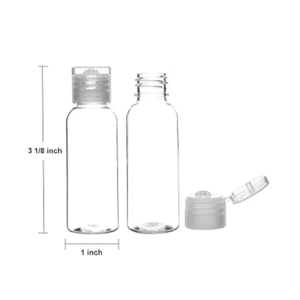 Bekith Paquete de 40 botellas vacías de plástico de 1 oz_2