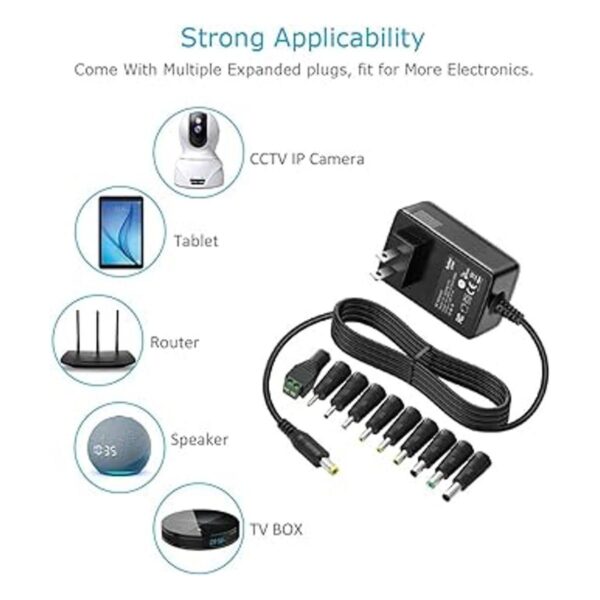Belker Adaptador de corriente continua de 12 V 2 A 1.5_6