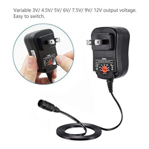 Belker Adaptador universal de 12 W 3 V 45 V 5 V 6 V_5
