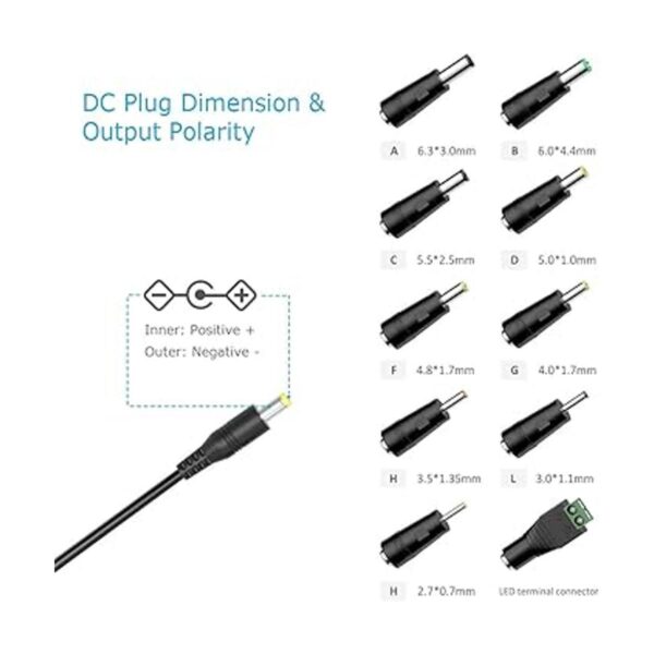 Belker Adaptador de corriente continua de 12 V 2 A 1.5_2