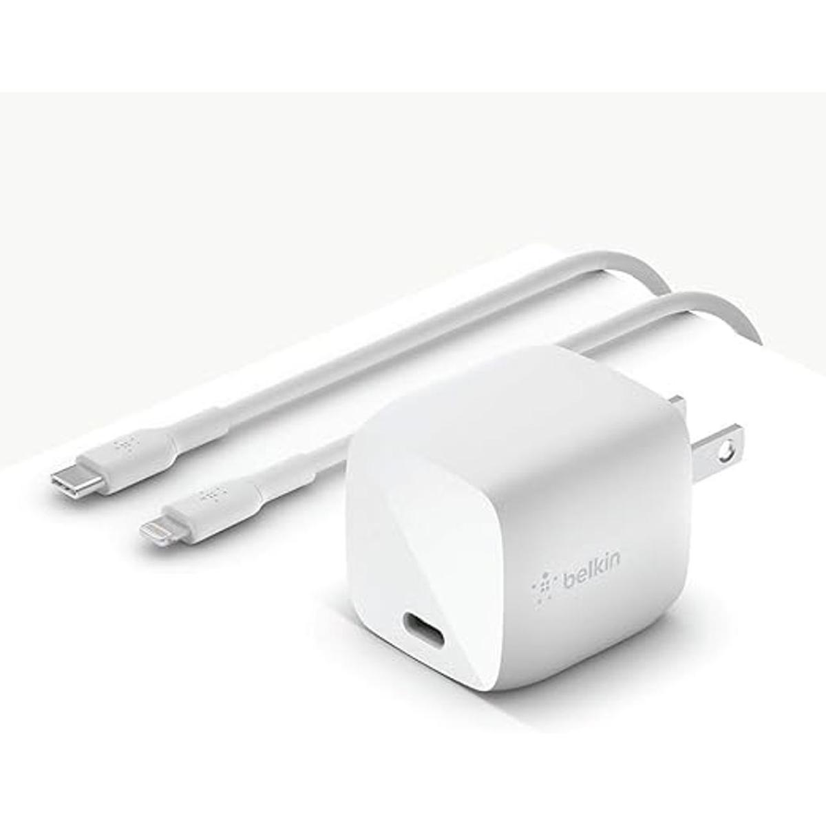 Belkin Cargador USBPD GaN de 30 W USBC cargador rápido