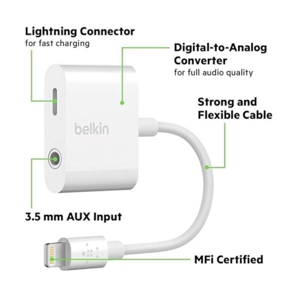 Belkin Cable de audio Lightning a 0.138 in divisor de_2