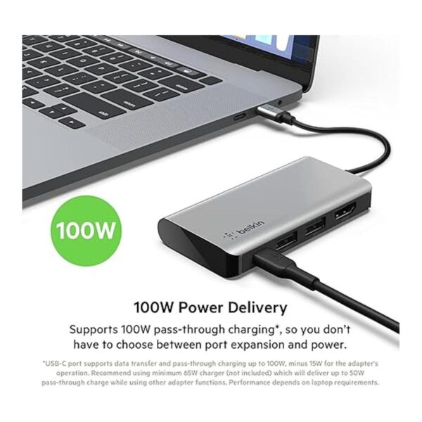 Belkin Hub USB C base de adaptador multipuerto 4 en 1 con_5