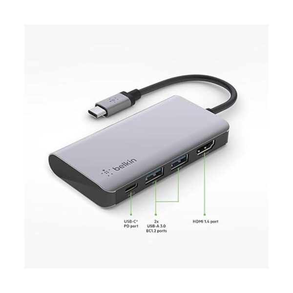 Belkin Hub USB C base de adaptador multipuerto 4 en 1 con_3