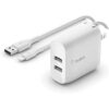 Belkin Dual USB Charger 24W Lightning Cable Dual USB_1