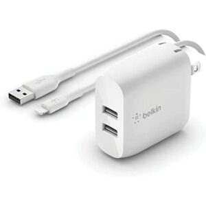 Belkin Dual USB Charger 24W Lightning Cable Dual USB_1