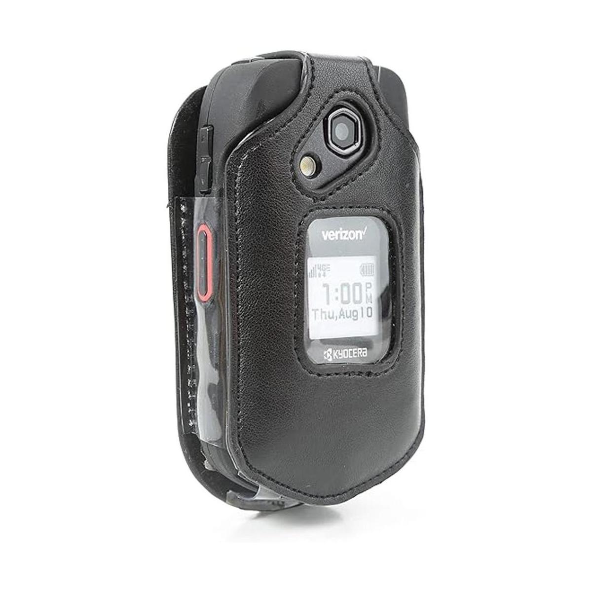 Beltron Funda de piel para Kyocera DuraXV LTE E4610