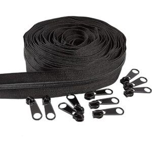 Benecreat Cremalleras de nailon con cierre de 10 yardas