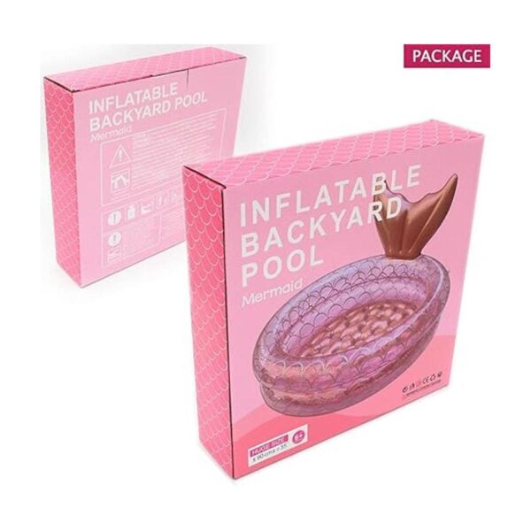 Benelet Piscinas inflables de sirena para patio trasero