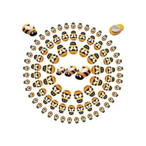 Benvo 180 piezas de 3 tamaños pequeños adornos de abejas