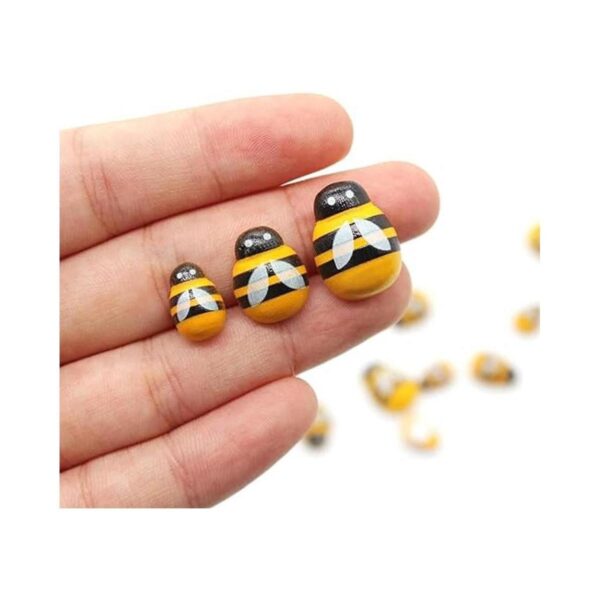 Benvo 180 piezas de 3 tamaños pequeños adornos de abejas