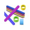 Bercoor 24 pulseras de silicona de arco iris 12 colores