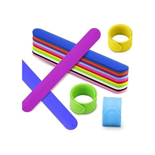 Bercoor 24 pulseras de silicona de arco iris 12 colores