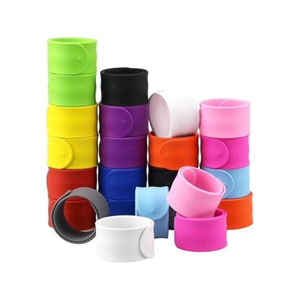 Bercoor 24 pulseras de silicona de arco iris 12 colores