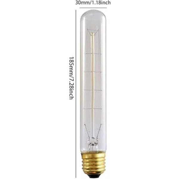 BesYouSel Bombillas Edison vintage de 25 W T10T30 de_2