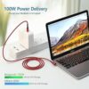 Besgoods Cable USB C de ángulo recto 100 W 10 Gbps_2