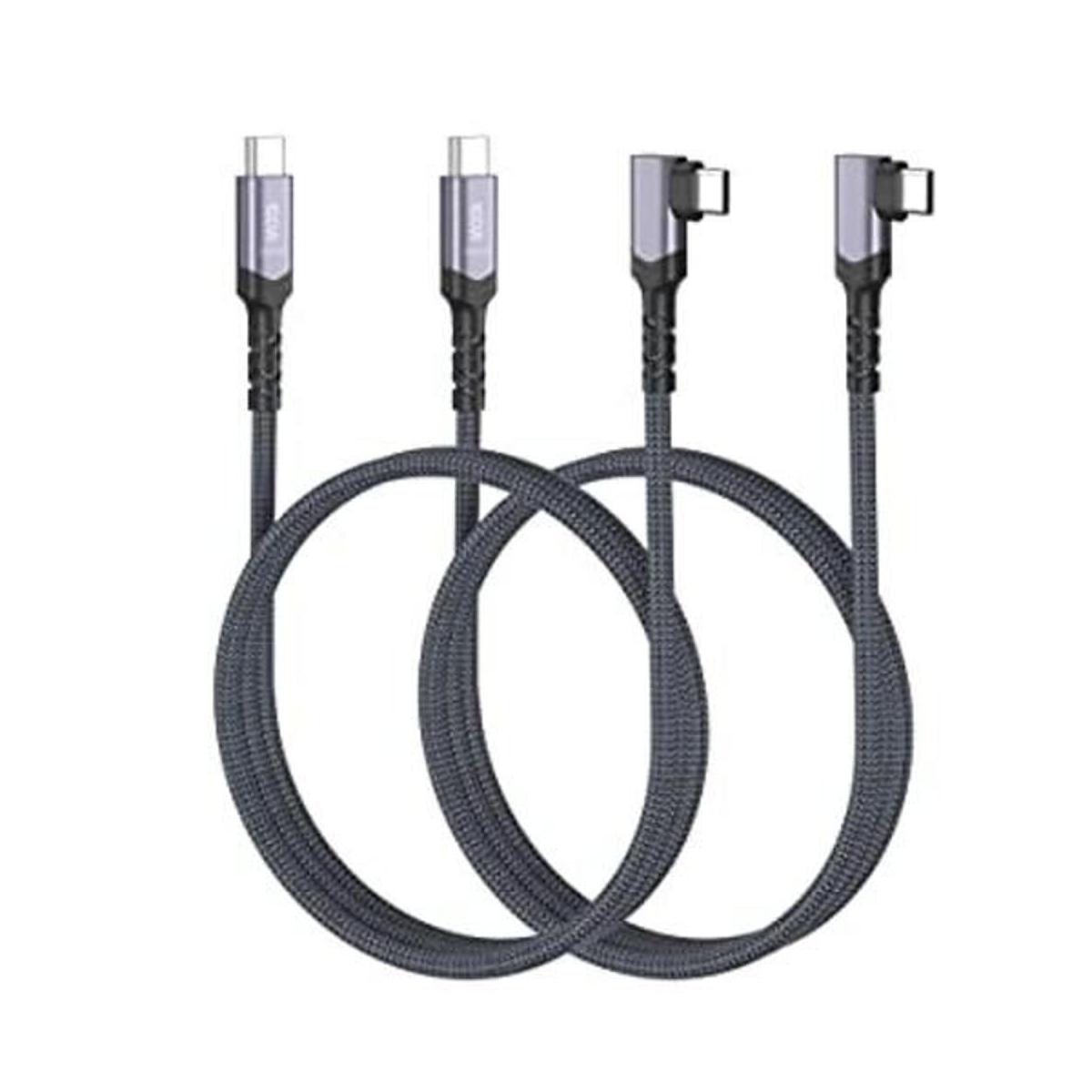 Besgoods Cable USB C a USB C de 100 W 90 grados 10 Gpbs