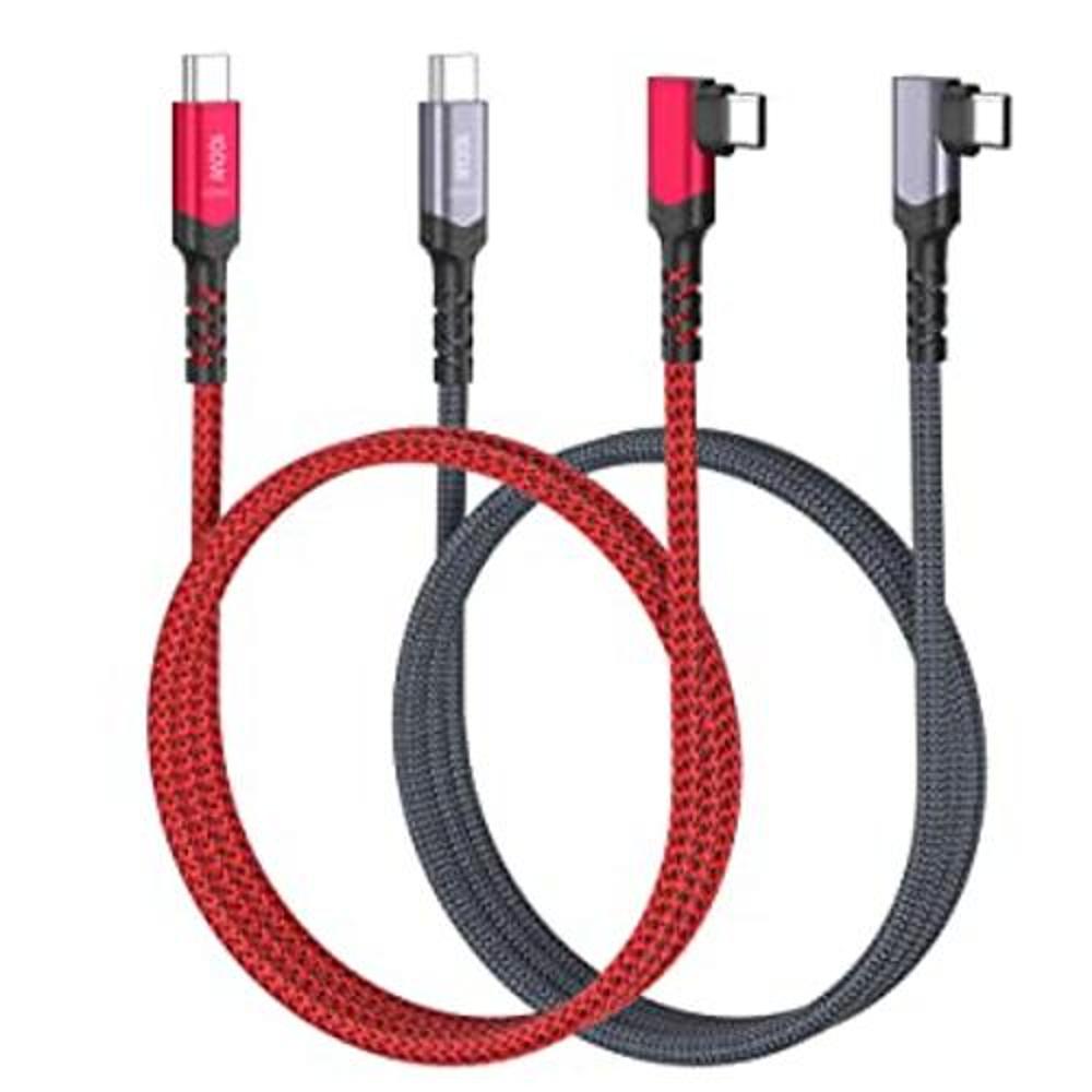 Besgoods Cable USB C de ángulo recto 100 W 10 Gbps