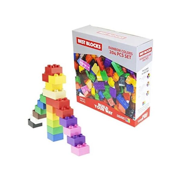 Best Blocks Juego de bloques grandes colores arcoíris_1